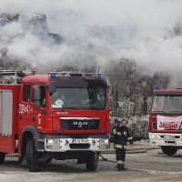 Pożar składowiska śmieci k. Białegostoku 