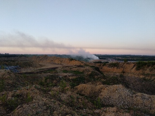 Pożar składowiska w Bytomiu /Karolina Michalik /RMF FM
