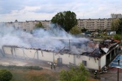 Pożar sklepu Lidl w Radomsku 