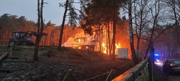 Pożar stadniny koni Huculski Raj /Gorąca Linia RMF FM