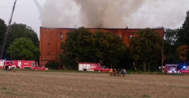 Pożar starego młyna /Słuchaczka RMF FM /Archiwum prywatne