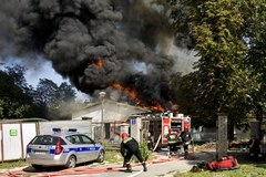Pożar szpitala w Lublinie