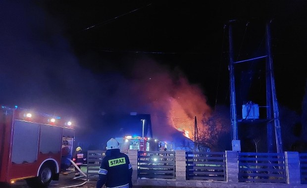 Pożar tartaku pod Olsztynkiem. Dwa miliony złotych strat