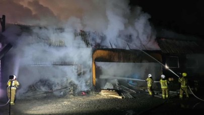 Pożar tartaku w Wiśle. Straty oszacowano na pół miliona złotych 