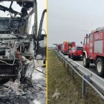 Pożar tira sparaliżował autostradę A2 pod Łodzią