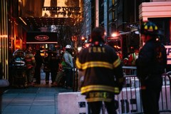 Pożar Trump Tower na Manhattanie 