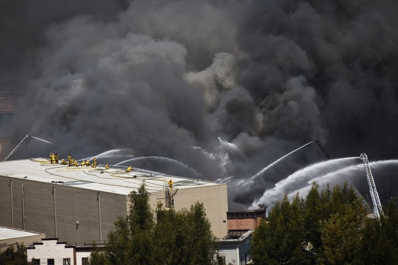 Pożar Universal Studios w 2008 roku /Ted Soqui Photography USA /Getty Images