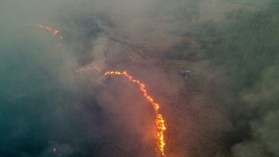Pożar w Biebrzańskim Parku Narodowym wciąż wymyka się spod kontroli