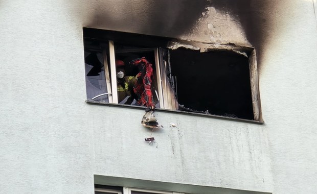 Pożar w bloku na warszawskim Ursynowie. Jedna osoba zginęła