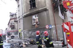 Pożar w bloku w Chrzanowie