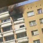 Pożar w bloku we Wrocławiu