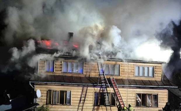 Pożar w Bukowinie Tatrzańskiej. Ogień pojawił się dwa razy