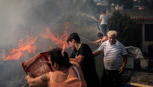 Pożar w Canecas, nieopodal Lizbony /MARIO CRUZ /PAP/EPA