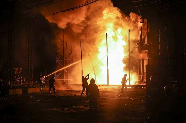 Pożar w Charkowie /SERGEY KOZLOV /PAP/EPA