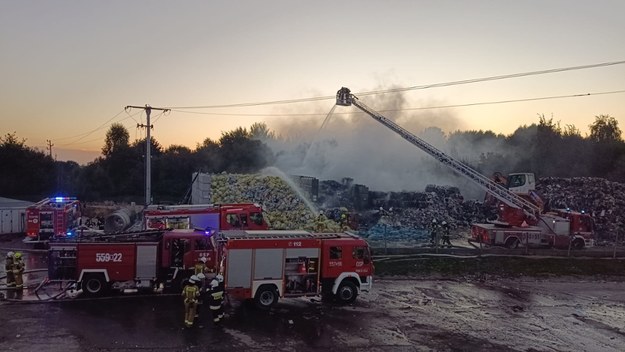 Pożar w Choczni /KP PSP w Wadowicach /