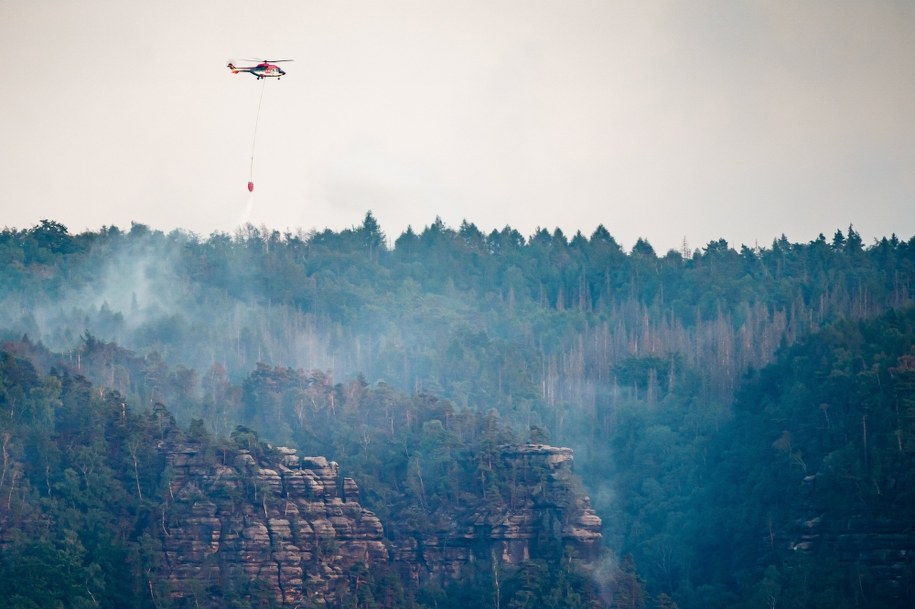 Pożar w Czechach /CLEMENS BILAN / POOL /PAP/EPA