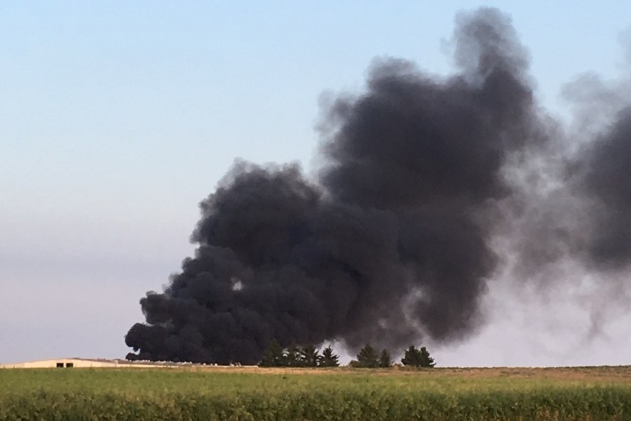 Pożar w Dąbrówce Wielkopolskiej /Gorąca Linia RMF FM