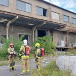 ​Pożar w dawnej cukrowni. Kłęby dymu widoczne z kilkunastu kilometrów