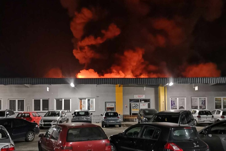 Pożar w Dębicy / fot. KP PSP Dębica /