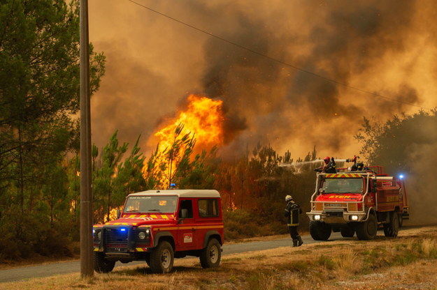 Pożar w departamencie Żyronda /SDIS 33 HANDOUT /PAP/EPA