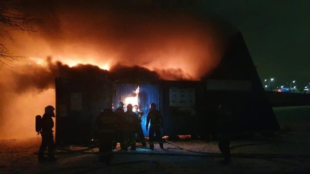 Pożar w Dolinie Trzech Stawów /Komenda Miejska PSP w Katowicach /Państwowa Straż Pożarna