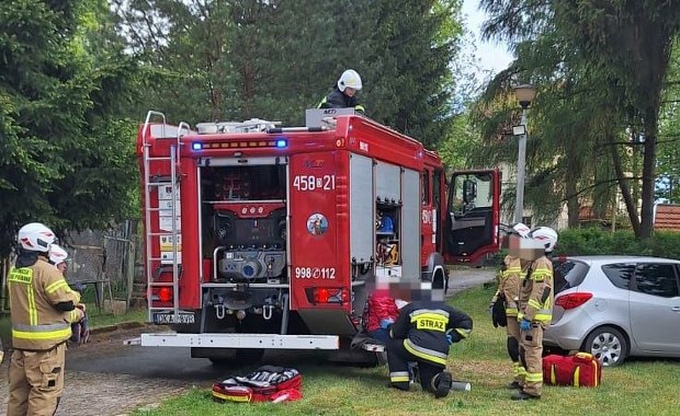 Pożar w Domu Pomocy Społecznej. 51 osób ewakuowanych, jedna trafiła do szpitala
