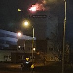 Pożar w fabryce opon w Olsztynie