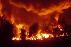 Pożar w fabryce recyklingu opon