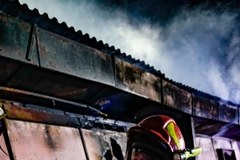 Pożar w fermie drobiu w Glinicy