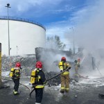 Pożar w gdańskim porcie. Zapaliła się maszyna do sortowania odpadów