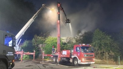 Pożar w Gdyni. Strażacy mieli problem z zaopatrzeniem w wodę