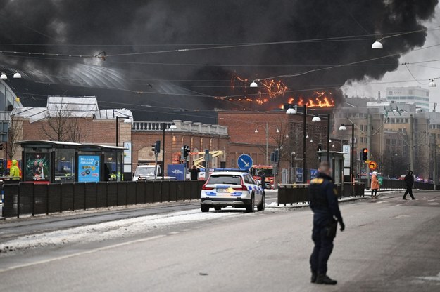 Pożar w Goteborgu /BJORN LARSSON ROSVALL/TT  /PAP/EPA