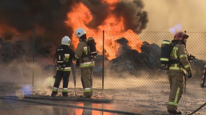 Pożar w Gronowie Górne /Polsat News