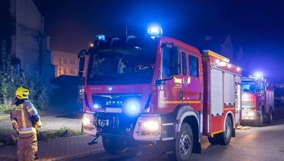 Pożar w hurtowni kwiatów koło Białegostoku