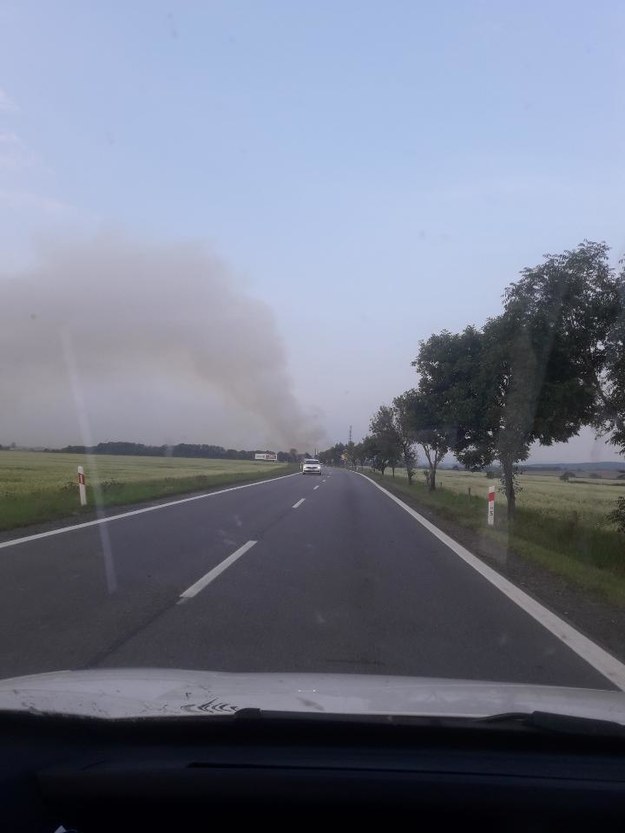 Pożar w Jordanowie Śląskim /Gorąca Linia RMF FM