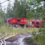 Pożar w Kaczycach. Wciąż trwa akcja strażaków