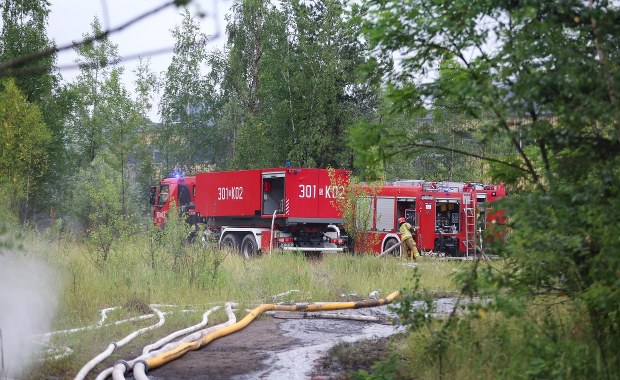 Pożar w Kaczycach. Wciąż trwa akcja strażaków