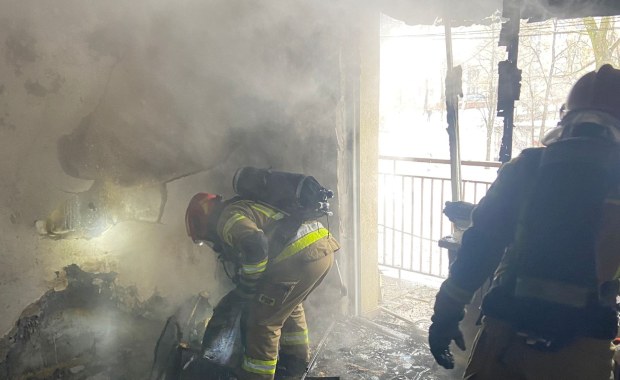 Pożar w Katowicach. Trzy osoby poszkodowane