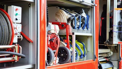 Pożar w komendzie w Koszalinie. Ewakuowano zatrzymanych