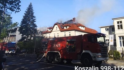 Pożar w Koszalinie. Śpiący lokatorzy ewakuowani dzięki czujności służb