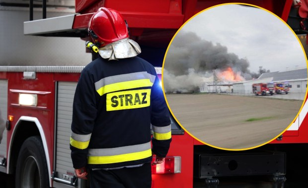 Pożar w Kujawsko-Pomorskiem. Zapaliła się hala produkcyjna