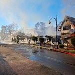 Pożar w Łebie. Spłonęły restauracja i hotel 