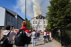 Pożar w liceum w Grodzisku Mazowieckim