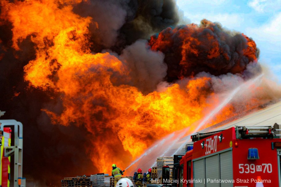 Pożar w Łomnej /asp. Maciej Krysiński, Komenda Miejska PSP m.st. Warszawy /