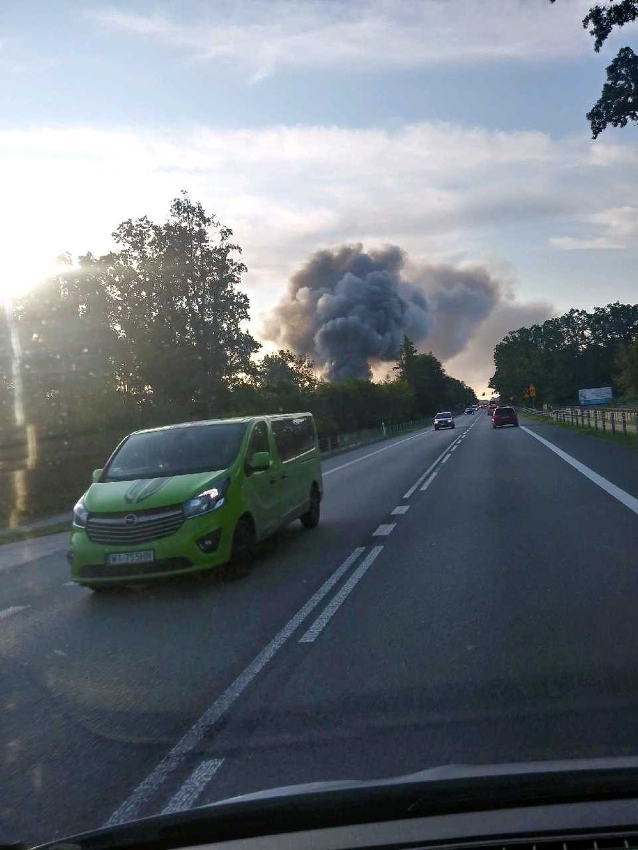 Pożar w miejscowości Konik Stary /Gorąca Linia RMF FM