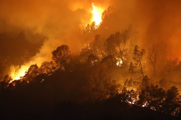 Pożar w mieście Calistoga w Kalifornii /JOHN G. MABANGLO /PAP/EPA