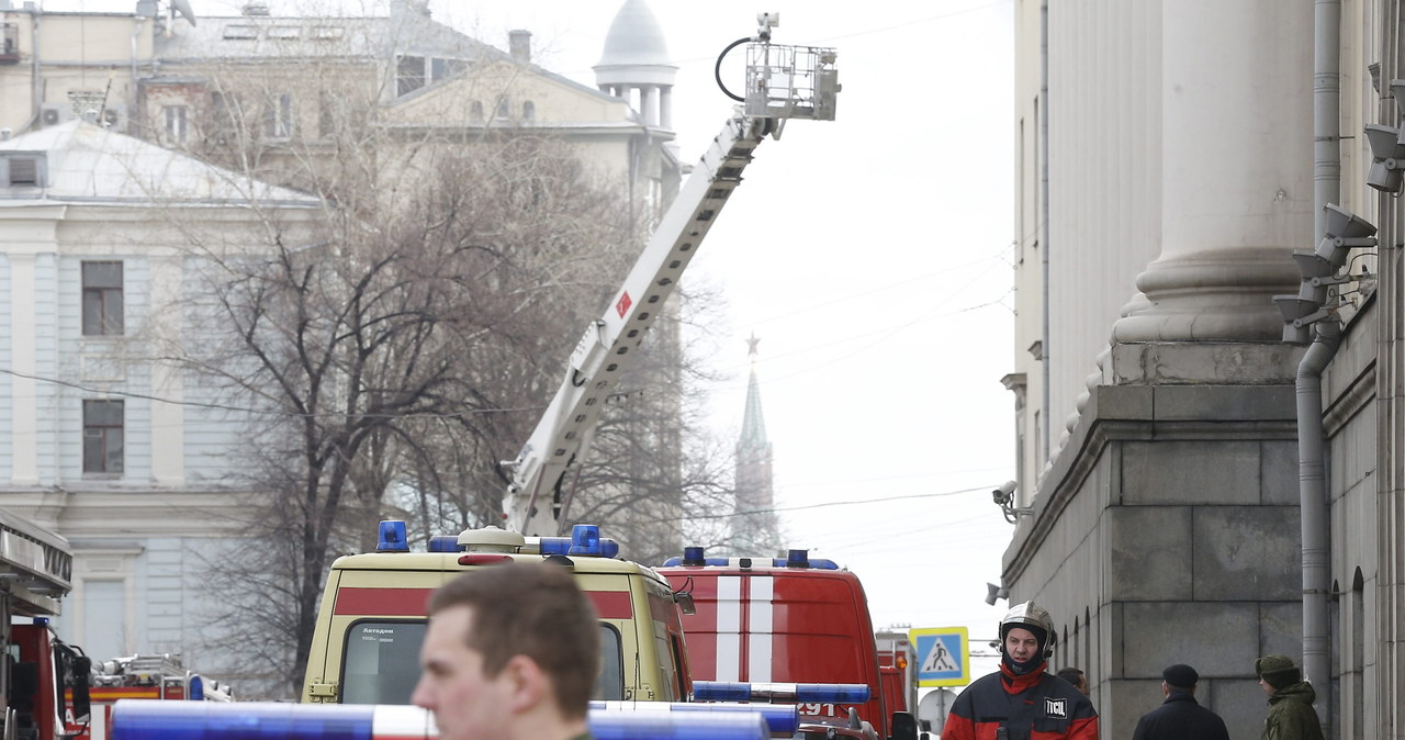 Pożar w ministerstwie obrony Rosji 