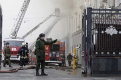 Pożar w ministerstwie obrony Rosji 