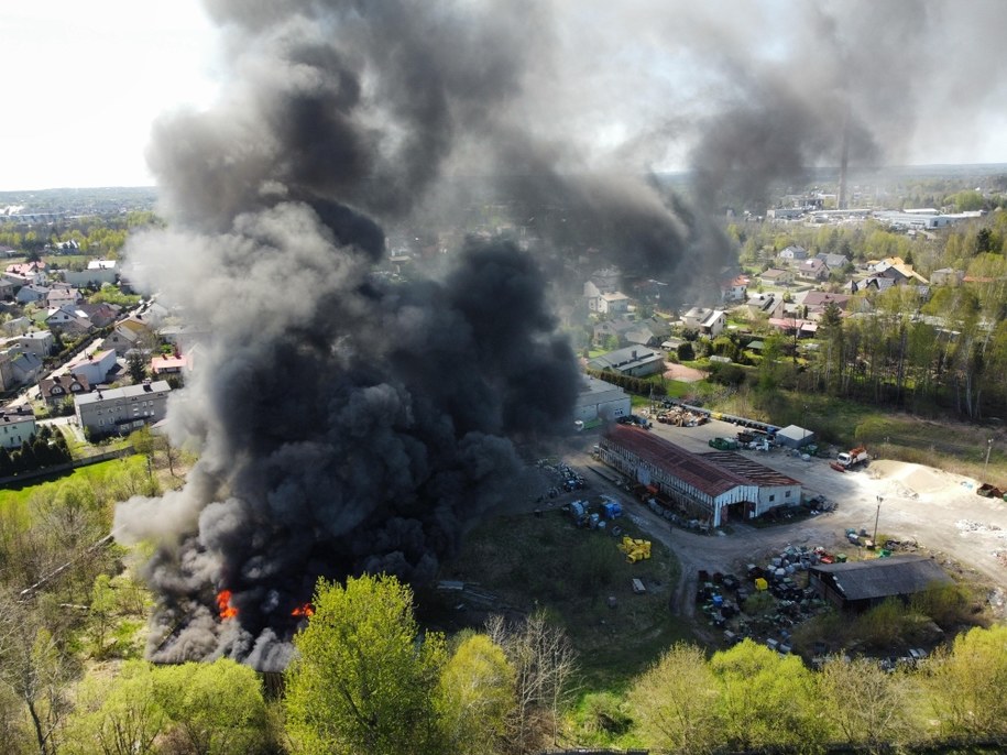 Pożar w Myszkowie /Gorąca Linia RMF FM