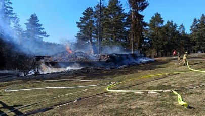 Pożar w ośrodku wypoczynkowym w Bieszczadach